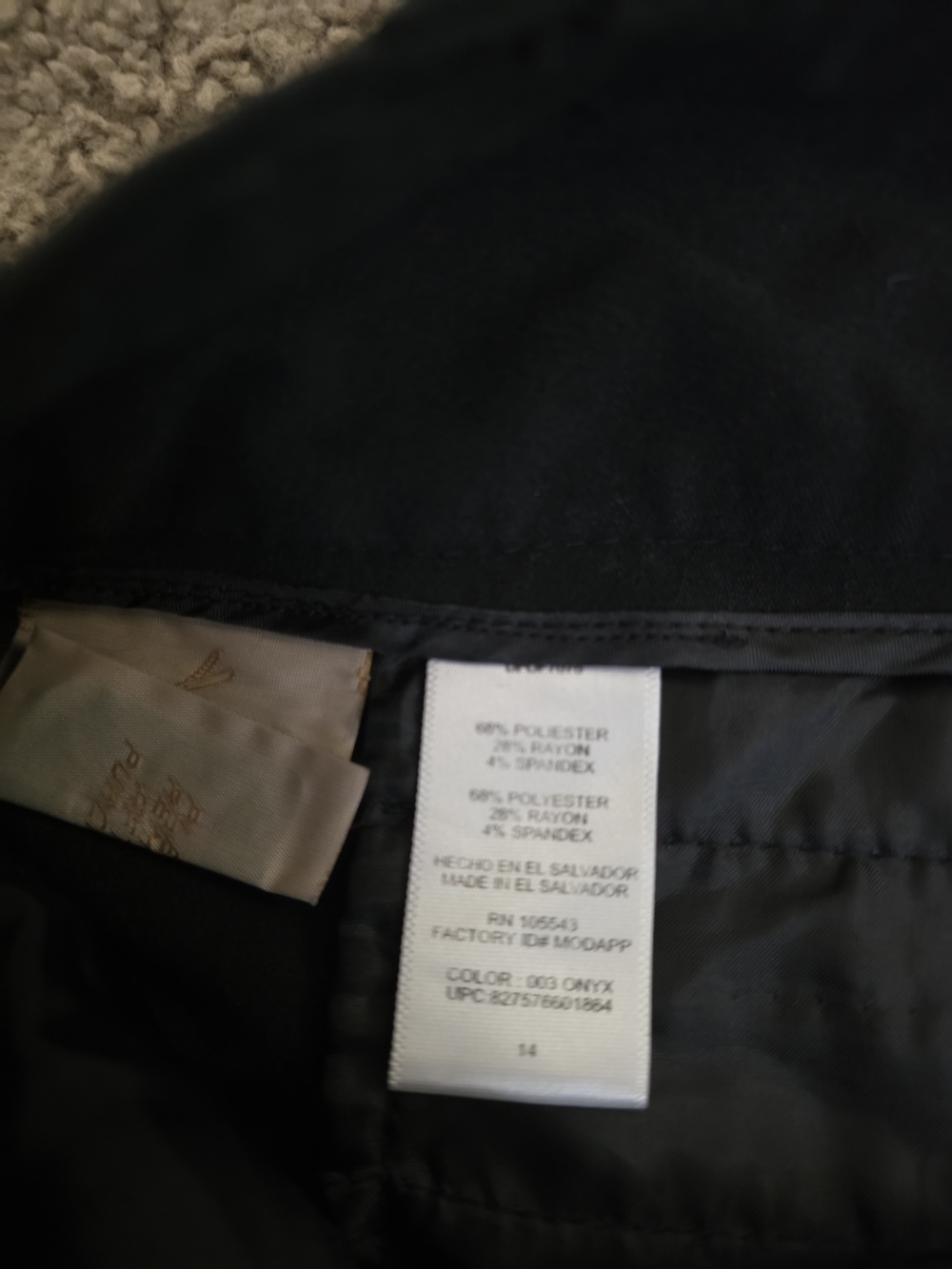 Daisy Fuentes Black Straight-Leg Dress Pants Size 14 - Picture 4 of 8